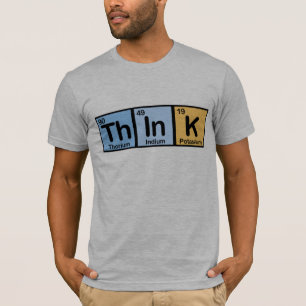Camiseta Think fez dos elementos