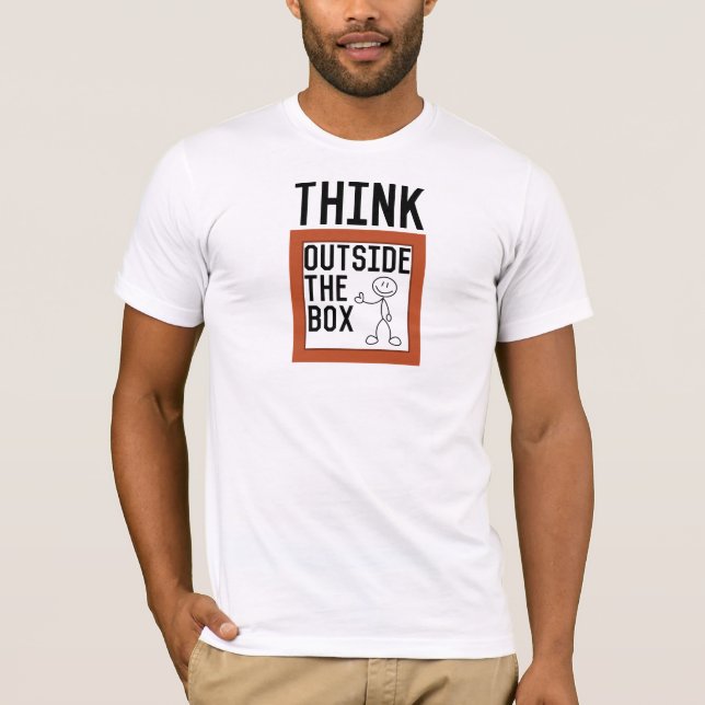 Camiseta Think Outside The Box Inspirational (Frente)