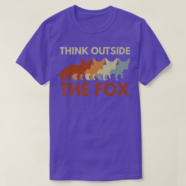 Camiseta Think outside the fo Pun for a Fennec Fo Epert Pre (Frente do Design)