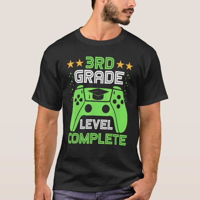 Camiseta Third Grade Graduation 3rd Grade Level Complete (Frente)