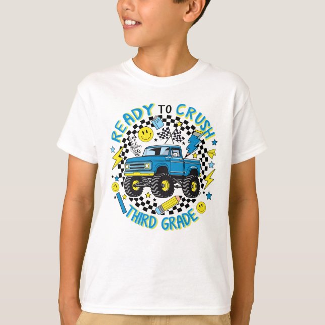 Camiseta Third Grade Rally: Monster Truck Momentum (Frente)