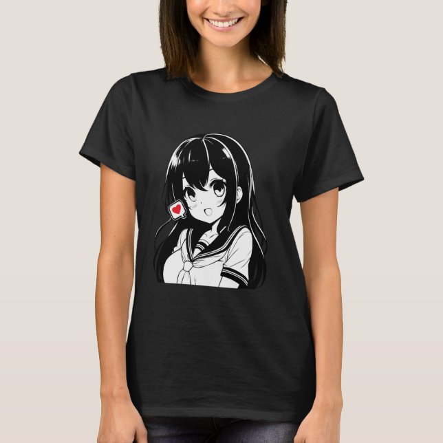 Camiseta This Anime Kawaii Girl Illustration Novelty Graphi (Frente)