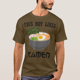 Camiseta This Boy Likes Ramen Ironic Japanese Food Art 
