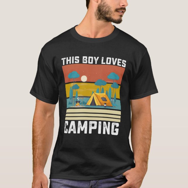 Camiseta This Boy Loves Camping girl (Frente)