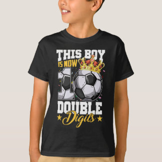 Camiseta This Boy Now 10 Double Digits Soccer 10 Years Old 