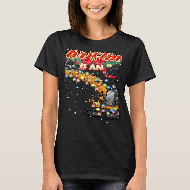 Camiseta This Christmas All I Want is an Excavator (Frente)