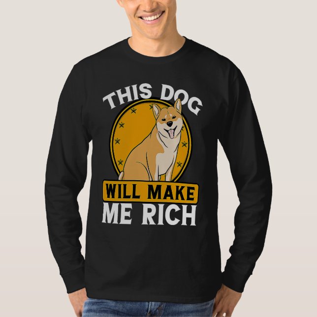 Camiseta This Dog will Make You Rich Cryptocurrency Crypto  (Frente)