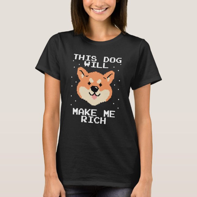 Camiseta This Dog will Make You Rich Cryptocurrency Crypto  (Frente)