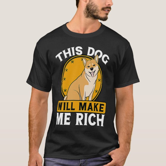 Camiseta This Dog will Make You Rich Cryptocurrency Crypto  (Frente)