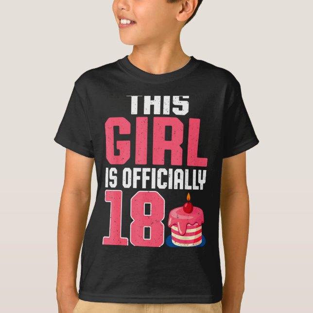 Camiseta This Girl Is Ly 18 Years Old 18th Birthday Party  (Frente)
