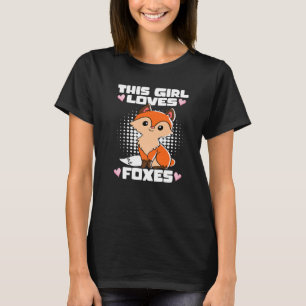 Camiseta This Girl Loves Foxes Cute Fox