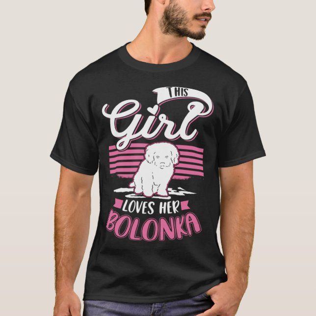 Camiseta This Girl loves her Bolonka Girl  1 (Frente)