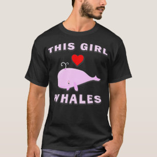 Camiseta This Girl Loves Pink Whales