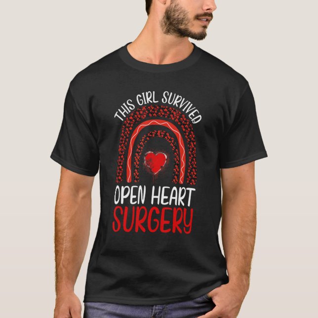 Camiseta This Girl Survived Open Heart Surgery Womens Survi (Frente)