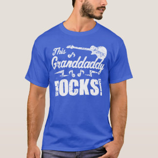 Camiseta This Granddaddy Rocks Guitar Rock N Roll Funny fri