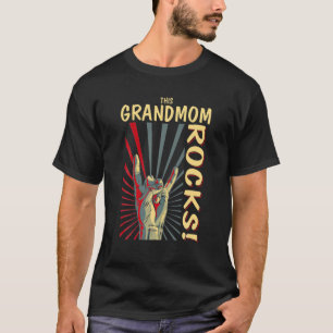 Camiseta This Grandmom Rocks Vintage Retro Concert 70S 80S