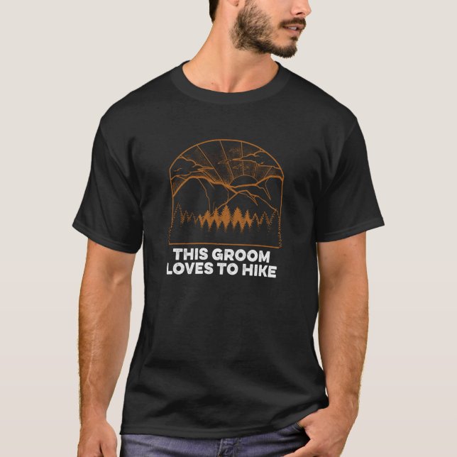 Camiseta This Groom Loves to Hike Bachelor Group Hiking Sta (Frente)