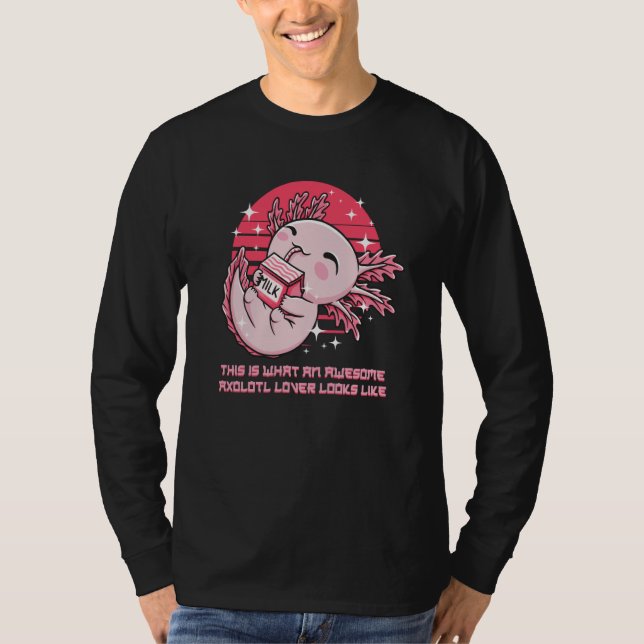 Camiseta This Is an Awesome Axolotl Looks Like Animal Meme (Frente)