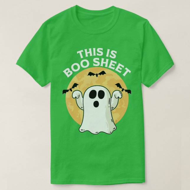 Camiseta This Is Boo Sheet Ghost Retro Halloween Costume Me (Frente do Design)