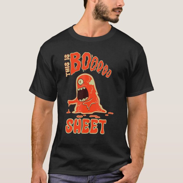 Camiseta This Is Boo Sheet Ghost Retro Halloween Costume Me (Frente)
