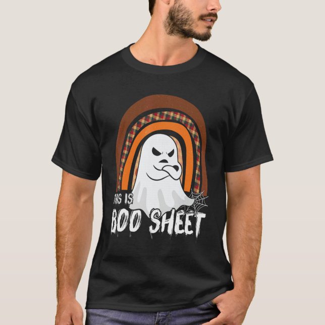 Camiseta This is boo sheet ghost retro halloween costume me (Frente)
