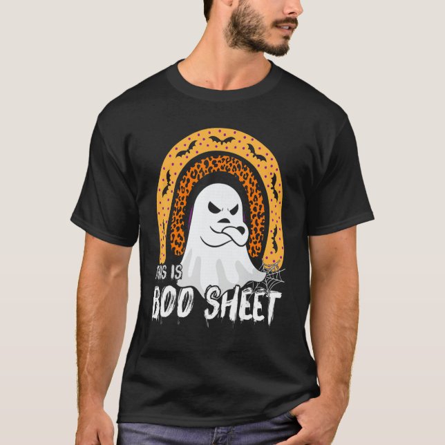 Camiseta This is boo sheet ghost retro halloween costume me (Frente)