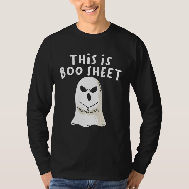 Camiseta This Is Boo Sheet Ghost Retro Halloween Costume Me (Frente)