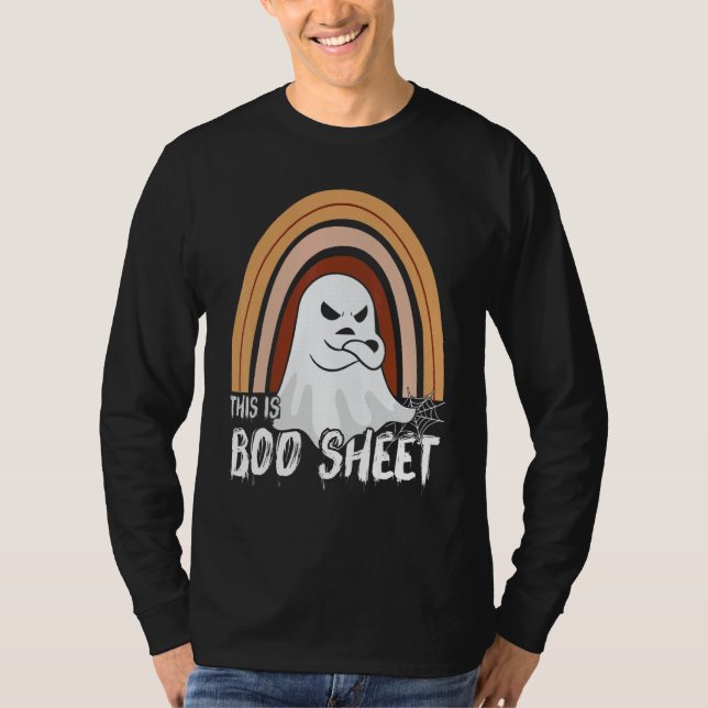 Camiseta This is boo sheet ghost retro halloween costume me (Frente)