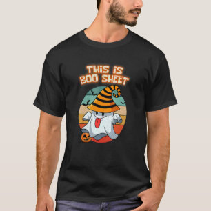Camiseta This Is Boo Sheet Ghost Retro Halloween Costume Me