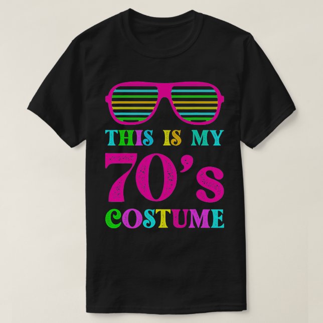 Camiseta This Is My 70s Costume Funny Halloween 1970s 70's  (Frente do Design)