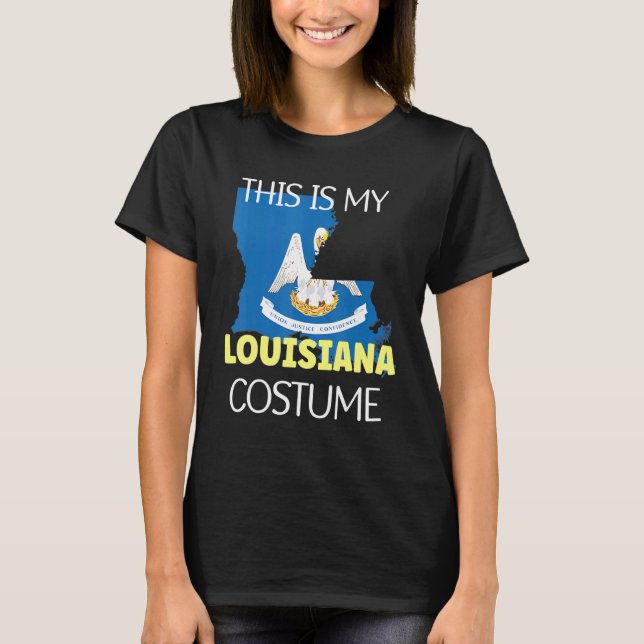 Camiseta This is my American Louisiana Costume Party  Hallo (Frente)
