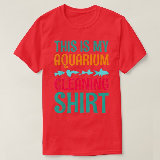 Camiseta This Is My Aquarium Cleaning 23 (Frente do Design)
