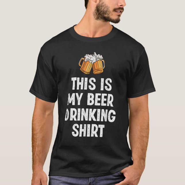 Camiseta This is My Beer Drinking Shirt Funny Beer Lover (Frente)