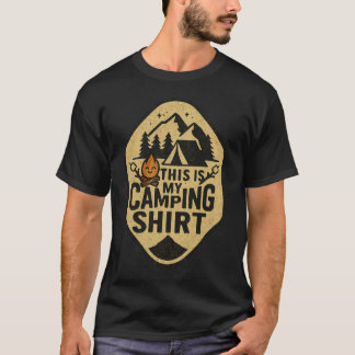 Camiseta This Is My Camping Shirt Hiking Campfire Camper