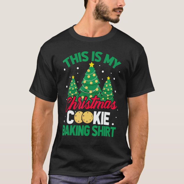 Camiseta This Is My Christmas Cookie Baking  Xmas Tree Holi (Frente)