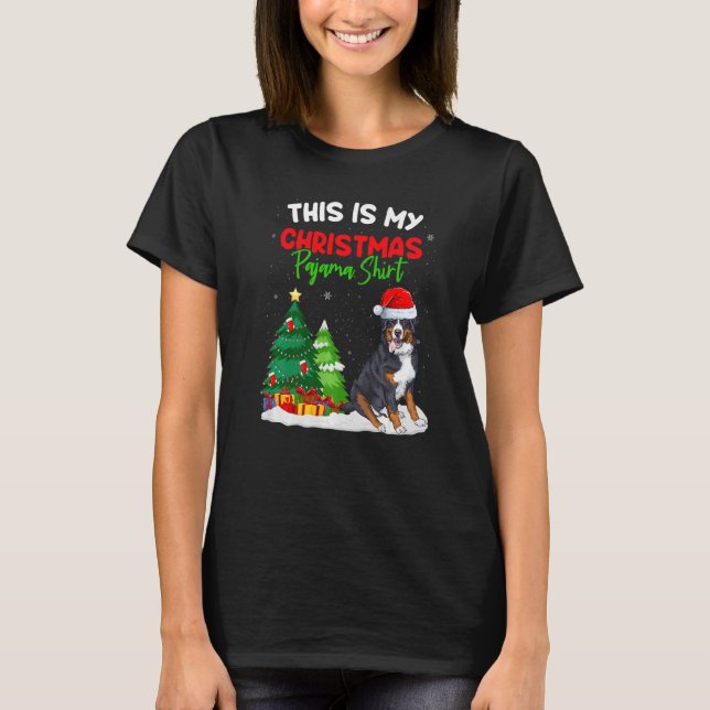 Camiseta This Is My Christmas Pajama  Bernese Mountain Owne (Frente)