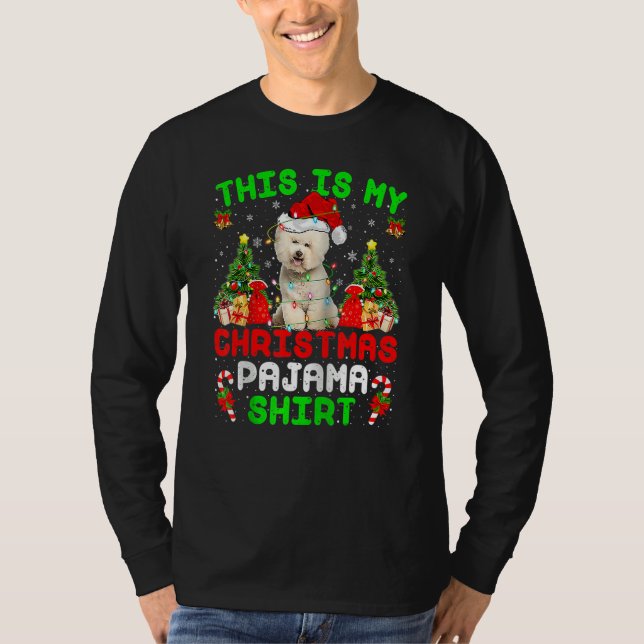 Camiseta This Is My Christmas Pajama  Bichon Frise Dog Chri (Frente)