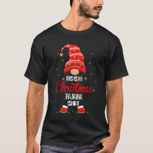Camiseta This is my christmas pajama Gnome Christmas Red P