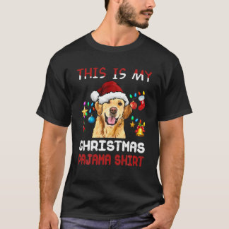 Camiseta This Is My Christmas Pajama Golden Retriever Xmas