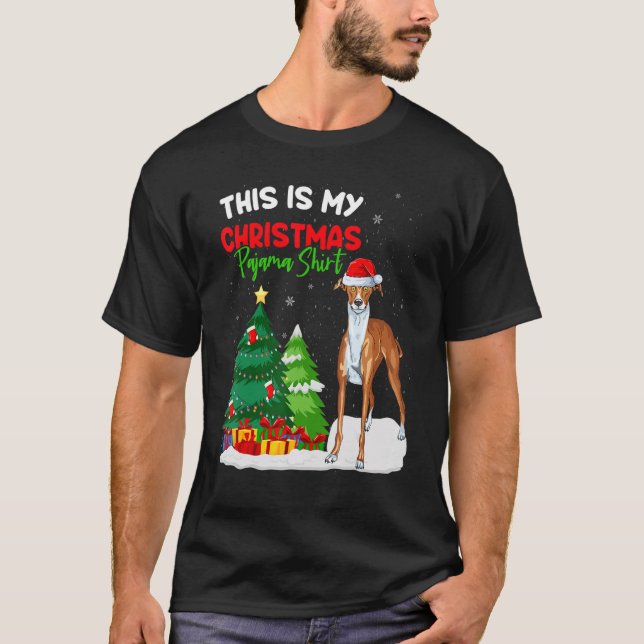 Camiseta This Is My Christmas Pajama  Greyhound Dog Owner (Frente)