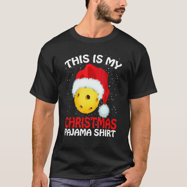 Camiseta This Is My Christmas Pajama Pickleball Pickleball  (Frente)