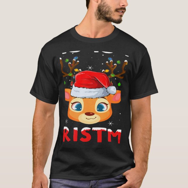 Camiseta This Is My Christmas Pajama  Santa Reindeer Xmas (Frente)