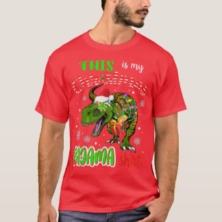 Camiseta This Is My Christmas Pajama Santa TRe Xmas Light F