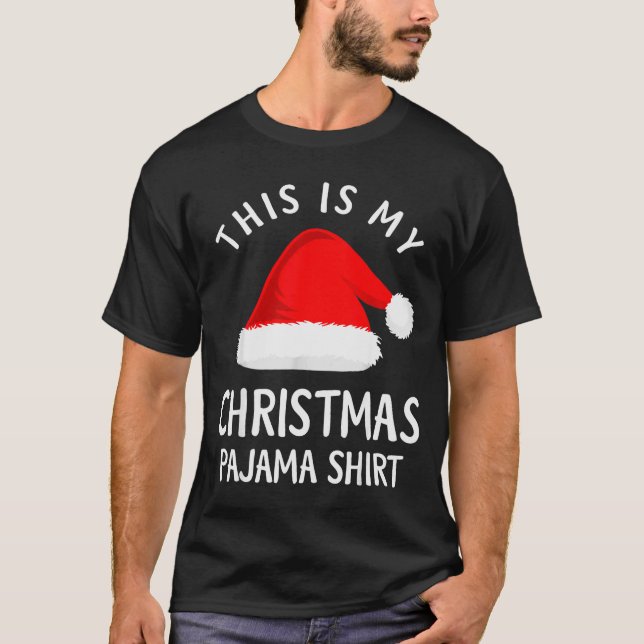 Camiseta This Is My Christmas Pajama Shirt Funny Christmas  (Frente)
