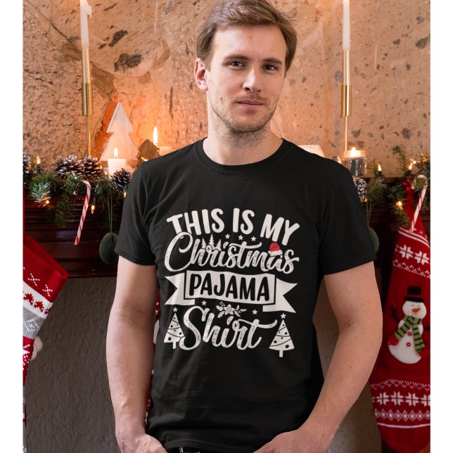 Camiseta This is my Christmas Pajama Shirt Funny Christmas  (Criador carregado)