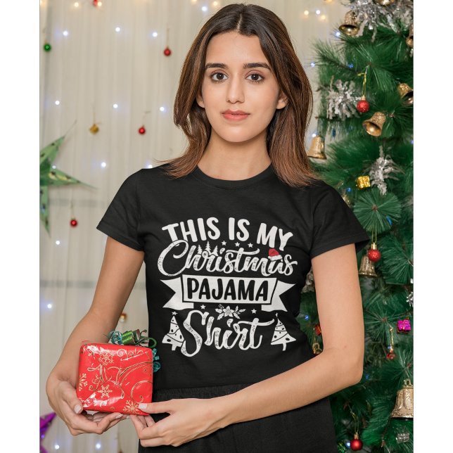 Camiseta This is my Christmas Pajama Shirt Funny Christmas  (Criador carregado)