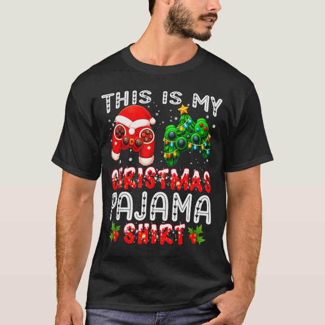 Camiseta This Is My Christmas Pajama Shirts Controller Pjs  (Frente)
