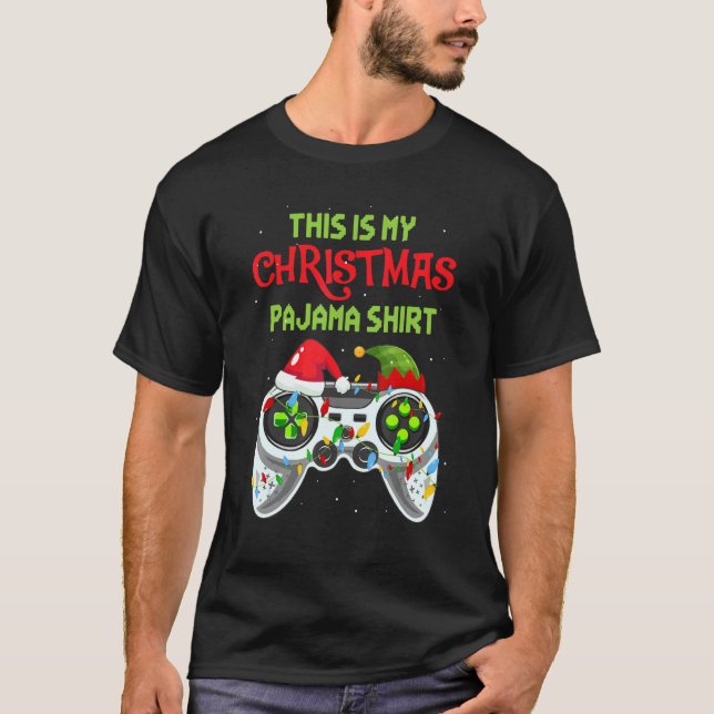 Camiseta This is My Christmas Pajama  Video Game For Gamer  (Frente)