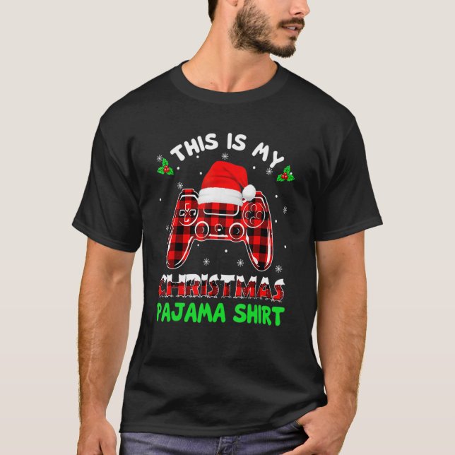 Camiseta This Is My Christmas Pajama Xmas Gaming Video Game (Frente)
