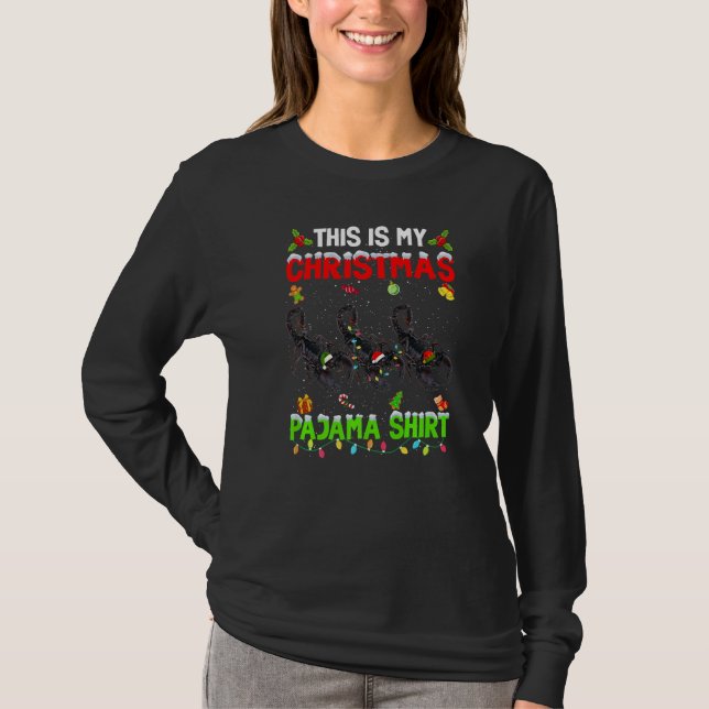 Camiseta This Is My Christmas Pajama Xmas Scorpion Squad (Frente)